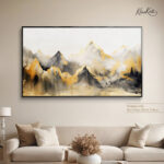 Golden Crest mountain canvas Art - Image 7