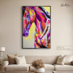 Electric Pink Horse canvas Art - Image 7