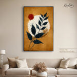 Sunset Leaf Glow Canvas art - Image 7