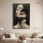Dark Flame Elegance canvas Art - Image 7