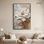 Impasto White Blossom canvas art - Image 7