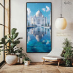 Taj Reflecting Blue Canvas art - Image 7