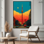 Sunset over Toronto Canvas wall Art - Image 6