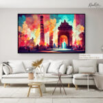 Delhi Monument Fire Canvas art - Image 7