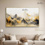 Golden Crest mountain canvas Art - Image 8