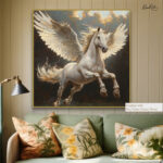 Majestic Winged Unicorn Canvas art - Image 8