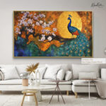 Moonlit Peacock Canvas art - Image 8
