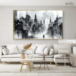 Solitary Urban Fog Canvas art - Image 8