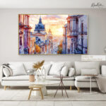 Budapest Golden Sunset Canvas art - Image 8
