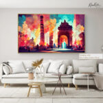 Delhi Monument Fire Canvas art - Image 8