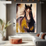 Gilded Gallop Acrylic Wall Art - Image 8