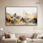 Golden Crest mountain canvas Art - Image 9