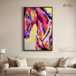 Electric Pink Horse canvas Art - Image 9