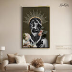 Floral Monarch Abstract canvas art - Image 9