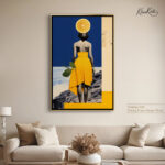 Woman with a lemon head canvas Art - Image 9