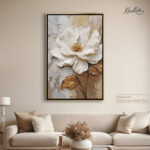 Impasto White Blossom canvas art - Image 9