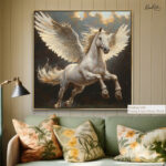 Majestic Winged Unicorn Canvas art - Image 9