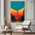 Sunset over Toronto Canvas wall Art - Image 11
