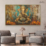 Dukh harta Ganesha Canvas Wall Art