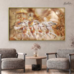 Gita Updesh Chariot Canvas Art