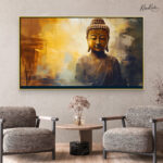 Ochre Glow of Nirvana Canvas Art