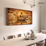 Saffron Path to Enlightenment Canvas Art - Image 2