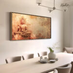 Abhaya Mudra Sunset Canvas Art - Image 2