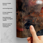 Lotus Serenity in Indigo Canvas Art - Image 3