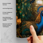 Peacock Garden Romance Canvas Art - Image 3