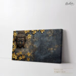 Relief of Golden Tranquility Canvas Art - Image 4