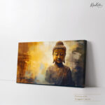 Ochre Glow of Nirvana Canvas Art - Image 4