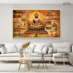 Saffron Path to Enlightenment Canvas Art - Image 5