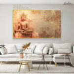 Abhaya Mudra Sunset Canvas Art - Image 5