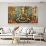 Dukh harta Ganesha Canvas Wall Art - Image 5