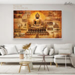 Saffron Path to Enlightenment Canvas Art - Image 6
