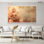 Abhaya Mudra Sunset Canvas Art - Image 6
