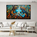 Vrindavan Forest Flute Canvas Art - Image 7