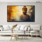 Ochre Glow of Nirvana Canvas Art - Image 9