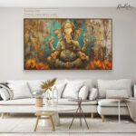 Dukh harta Ganesha Canvas Wall Art - Image 7