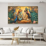 Peacock Garden Romance Canvas Art - Image 8