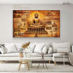 Saffron Path to Enlightenment Canvas Art - Image 9