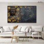 Relief of Golden Tranquility Canvas Art - Image 10