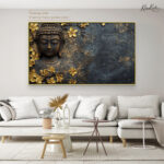 Relief of Golden Tranquility Canvas Art - Image 12