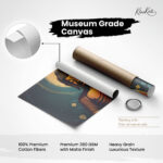 Teal and Gold Samadhi Canvas Art - Image 13