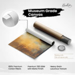 Ochre Glow of Nirvana Canvas Art - Image 13