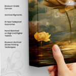 Golden Lotus Enlightenment Canvas art - Image 2