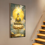 Golden Lotus Enlightenment Canvas art - Image 3