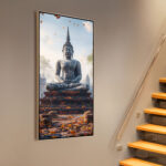 Serene Temple Ascent Canvas art - Image 3