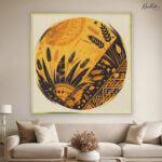 Sun-Kissed Harvest Mandala Canvas art