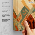 Goddess Floral Crown Canvas Wall art - Image 3